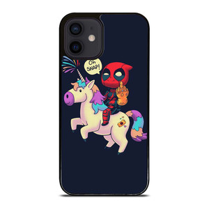 DEADPOOL UNICORN MIDDLE FINGERS iPhone 12 Mini Case Cover