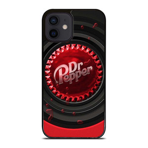 DR PEPPER SODA RED BLACK iPhone 12 Mini Case Cover