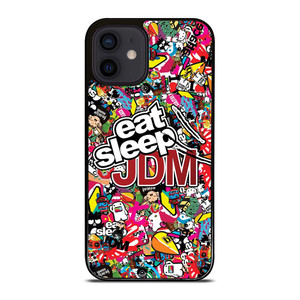 EAT SLEEP JDM STICKERS iPhone 12 Mini Case Cover