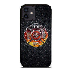 FIREFIGHTER FIREMAN METAL LOGO iPhone 12 Mini Case Cover