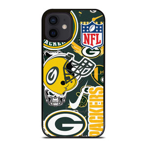 GREEN BAY PACKERS NFL STICKER BOMB iPhone 12 Mini Case Cover GREEN BAY PACKERS NFL STICKER BOMB iPhone 12 Mini Case Cover