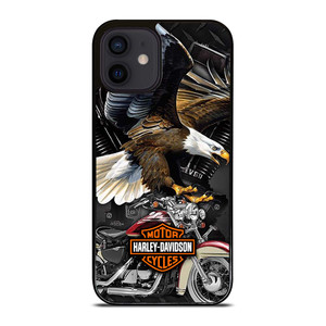 HARLEY DAVIDSON EAGLE METAL LOGO iPhone 12 Mini Case Cover HARLEY DAVIDSON EAGLE METAL LOGO iPhone 12 Mini Case Cover