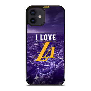 I LOVE LA LAKERS NBA LOGO iPhone 12 Mini Case Cover