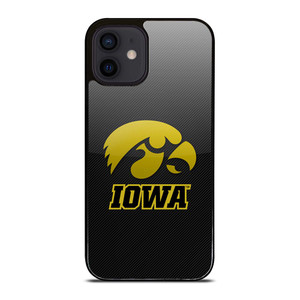 IOWA HAWKEYES CARBON iPhone 12 Mini Case Cover IOWA HAWKEYES CARBON iPhone 12 Mini Case Cover