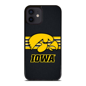IOWA HAWKEYES STRIPE LOGO iPhone 12 Mini Case Cover
