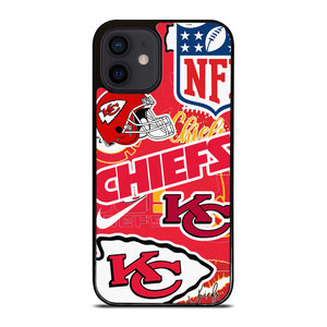 KANSAS CITY CHIEFS NFL STICKER BOMB iPhone 12 Mini Case Cover