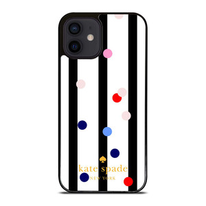 KATE SPADE STRIPE POLKADOTS iPhone 12 Mini Case Cover