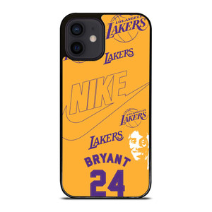 KOBER BRYANT LAKERS NIKE YELLOW iPhone 12 Mini Case Cover