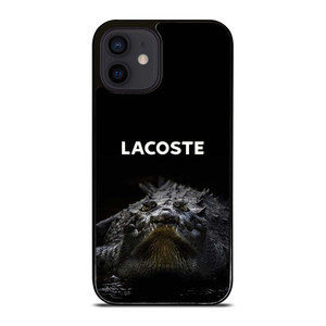 LACOSTE CROCODILE BLACK iPhone 12 Mini Case Cover