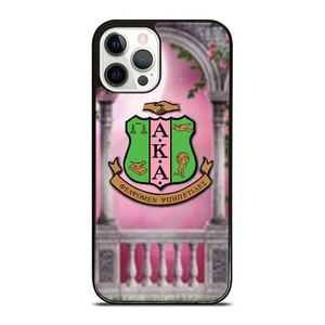 AKA PINK AND GREEN LOGO iPhone 12 Pro Case Cover