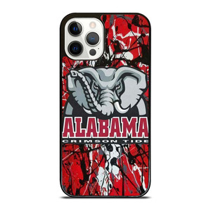 ALABAMA CRIMSON TIDE SPLASHED LOGO iPhone 12 Pro Case Cover ALABAMA CRIMSON TIDE SPLASHED LOGO iPhone 12 Pro Case Cover