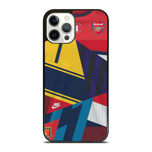 ARSENAL FC RETRO JERSEY COLLAGE iPhone 12 Pro Case Cover ARSENAL FC RETRO JERSEY COLLAGE iPhone 12 Pro Case Cover