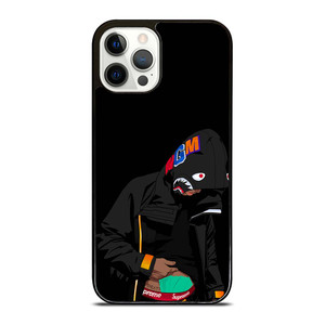 BAPE SHARK X SUPREME MEN BLACK iPhone 12 Pro Case Cover