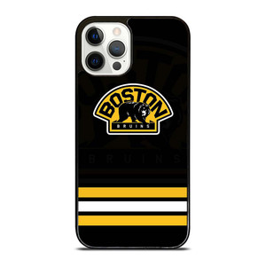 BOSTON BRUINS LOGO STRIPED iPhone 12 Pro Case Cover