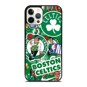 BOSTON CELTICS NBA STICKER BOMB iPhone 12 Pro Case Cover BOSTON CELTICS NBA STICKER BOMB iPhone 12 Pro Case Cover