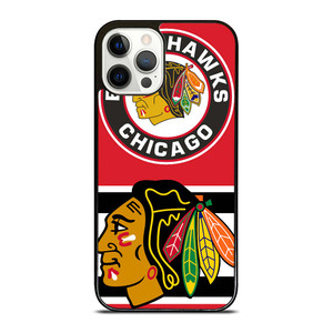 CHICAGO BLACKHAWKS NHL LOGO iPhone 12 Pro Case Cover