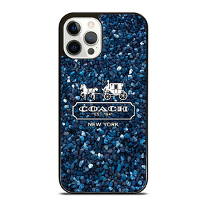 COACH NEW YORK BLUE STONE iPhone 12 Pro Case Cover