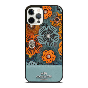 COACH NEW YORK BLUE TEA ROSE iPhone 12 Pro Case Cover COACH NEW YORK BLUE TEA ROSE iPhone 12 Pro Case Cover