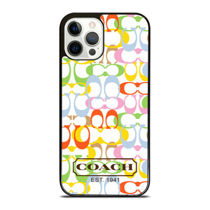 COACH NEW YORK COLORFUL iPhone 12 Pro Case Cover