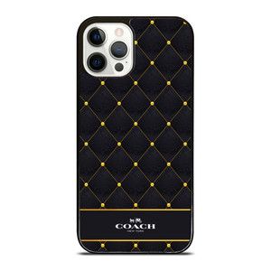COACH NEW YORK GOLD PATTERN iPhone 12 Pro Case Cover
