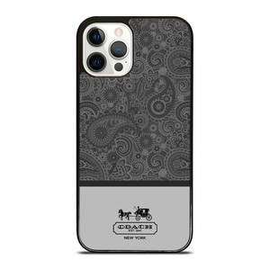 COACH NEW YORK GREY BATIK iPhone 12 Pro Case Cover