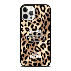 COACH NEW YORK PINK NATION LEPOARD iPhone 12 Pro Case Cover