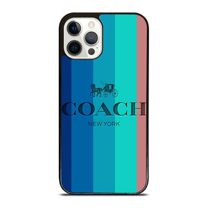 COACH NEW YORK STRIPES iPhone 12 Pro Case Cover