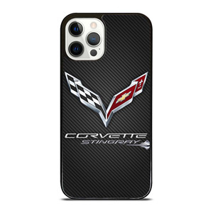 CORVETTE STINGRAY C7 CARBON LOGO iPhone 12 Pro Case Cover