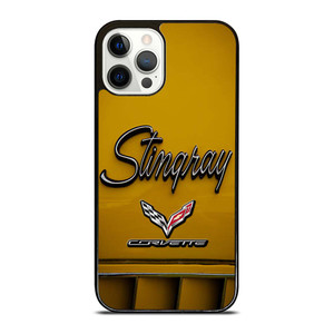 CORVETTE STINGRAY LOGO YELLOW iPhone 12 Pro Case Cover