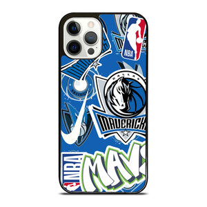 DALLAS MAVERICKS NBA STICKER BOMB iPhone 12 Pro Case Cover