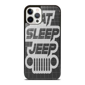 EAT SLEEP JEEP LOGO iPhone 12 Pro Case Cover