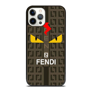 FENDI ROMA EYES LOGO iPhone 12 Pro Case Cover