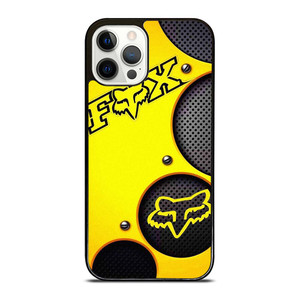 FOX RACING YELLOW METAL iPhone 12 Pro Case Cover