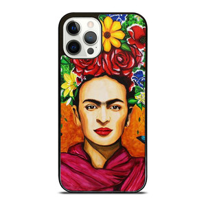 FRIDA KAHLO FLORAL ART iPhone 12 Pro Case Cover