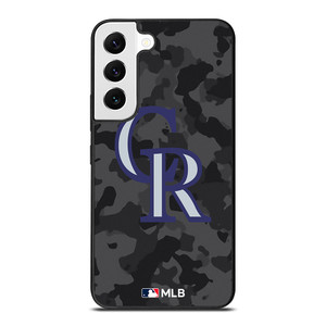 COLORADO ROCKIES BASEBALL BLACK CAMO Samsung Galaxy S22 Case Cover
