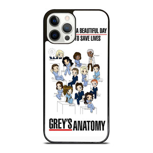 GREY'S ANATOMY ALL CARTOON iPhone 12 Pro Case Cover