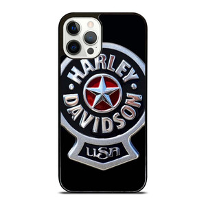 HARLEY DAVIDSON USA METAL EMBLEM iPhone 12 Pro Case Cover