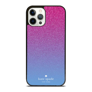 KATE SPADE NEW YORK PINK BLUE GLITTER iPhone 12 Pro Case Cover
