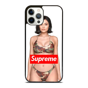 KYLIE JENNER SUPREME CAMO iPhone 12 Pro Case Cover