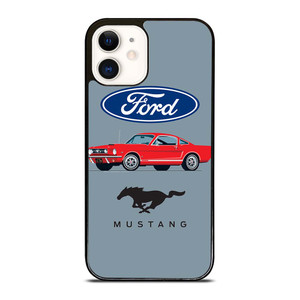 1965 FORD MUSTANG ILLUSTRATION iPhone 12 Case Cover 1965 FORD MUSTANG ILLUSTRATION iPhone 12 Case Cover
