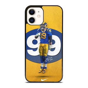 AARON DONALD 99 LOS ANGELES RAMS iPhone 12 Case Cover AARON DONALD 99 LOS ANGELES RAMS iPhone 12 Case Cover