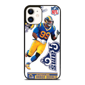 AARON DONALD LOS ANGELES RAMS NFL iPhone 12 Case Cover AARON DONALD LOS ANGELES RAMS NFL iPhone 12 Case Cover