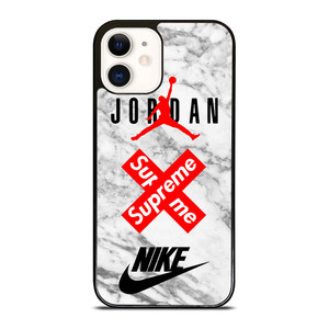 AIR JORDAN MARBLE SUPREME NIKE iPhone 12 Case Cover AIR JORDAN MARBLE SUPREME NIKE iPhone 12 Case Cover