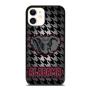 ALABAMA CRIMSON FOOTBALL SYMBOL iPhone 12 Case Cover ALABAMA CRIMSON FOOTBALL SYMBOL iPhone 12 Case Cover