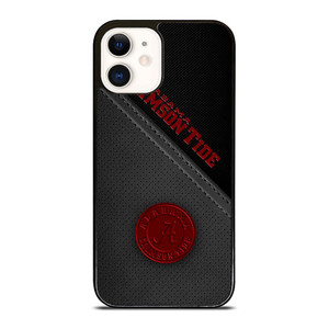 ALABAMA CRIMSON TIDE LEATHER iPhone 12 Case Cover ALABAMA CRIMSON TIDE LEATHER iPhone 12 Case Cover