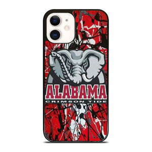ALABAMA CRIMSON TIDE SPLASHED LOGO iPhone 12 Case Cover