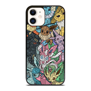 ALL POKEMON EEVEE MOZAIC iPhone 12 Case Cover