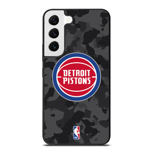 DETROIT PISTONS BLACK CAMO Samsung Galaxy S22 Case Cover