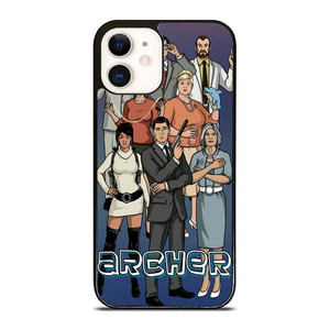 ARCHER CARTOON ALL CAST iPhone 12 Case Cover ARCHER CARTOON ALL CAST iPhone 12 Case Cover