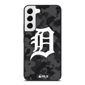 DETROIT TIGERS BASEBALL BLACK CAMO Samsung Galaxy S22 Case Cover